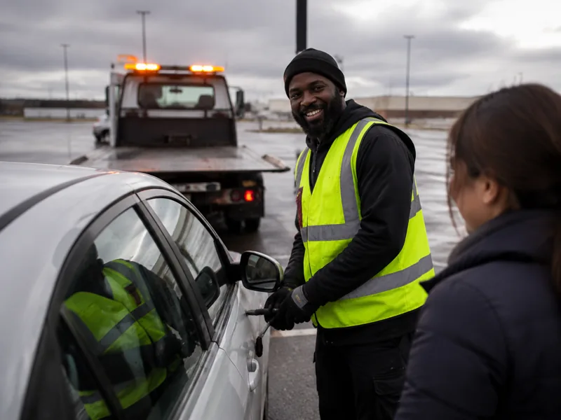 Car lockout service technician in Newark